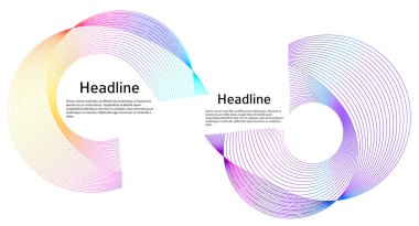 Büküm çizgilerinin beyaz arka planında soyut tasarım ögesi. Vector Illustration 10 Altın Orantılı Geleneksel Oranlar Vektör Güzellik Salonu, zarif kartvizit için, arka plan etkinlik partisi