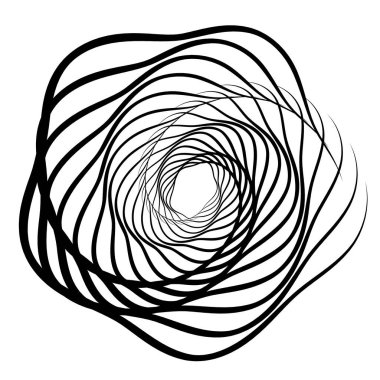 Büküm çizgilerinin beyaz arka planında soyut tasarım ögesi. Vector Illustration 10 Altın Orantılı Geleneksel Oranlar Vektör Güzellik Salonu, zarif kartvizit için, arka plan etkinlik partisi