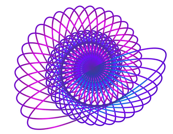 Abstraktes Gestaltungselement Auf Weißem Hintergrund Verdrehter Linien Vector Illustration Eps — Stockvektor