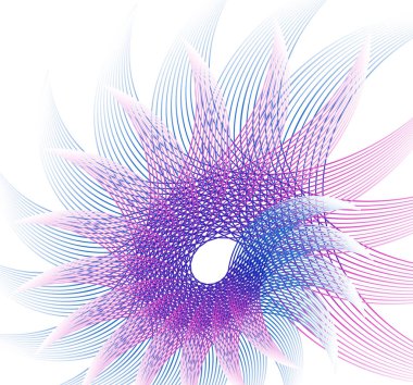 Büküm çizgilerinin beyaz arka planında soyut tasarım ögesi. Vector Illustration 10 Altın Orantılı Geleneksel Oranlar Vektör Güzellik Salonu, zarif kartvizit için, arka plan etkinlik partisi