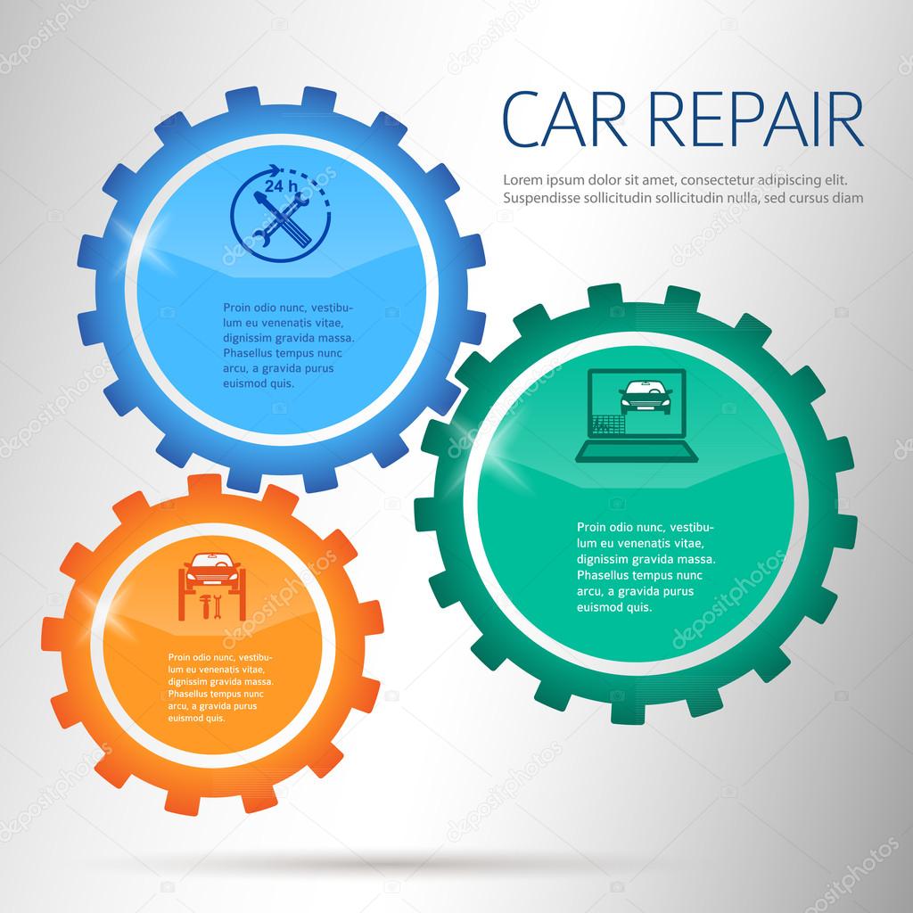 car-repair-infographics-gears-on-chalk-background
