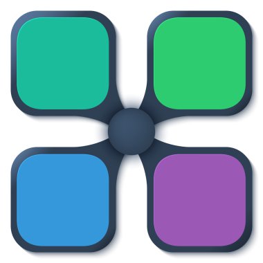 infographics-Template-on-White-background-Plastic-Effect