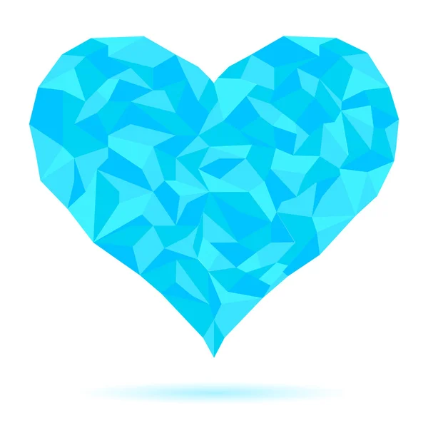 Icy-Heart-isolated-on-White-Background — Stockvector