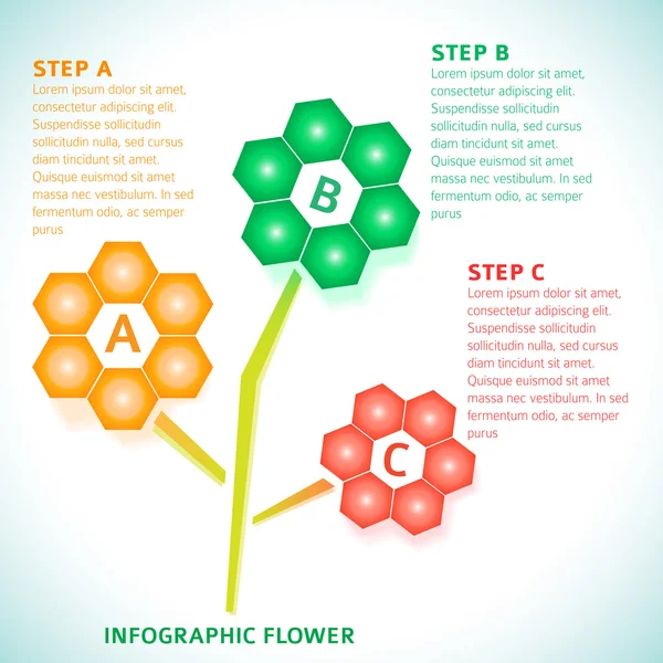 Infographics-Technical-flower-background-options-gradient — 스톡 벡터
