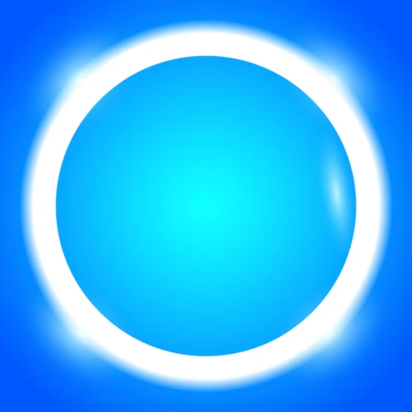 Round-Frame-Your-Message-Bright-Blue-Button — Wektor stockowy
