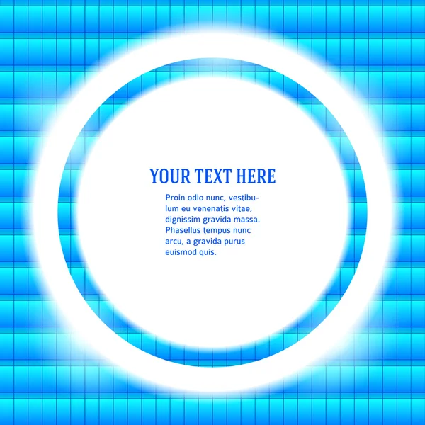 Round-Frame-your-Message-Bright-Blue-Mosaic — Διανυσματικό Αρχείο