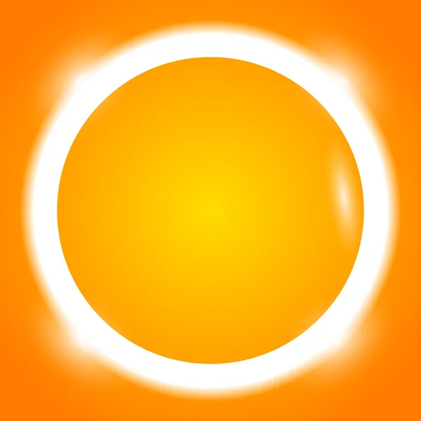 Round-frame-your-message-bright-orange-button — ストックベクタ