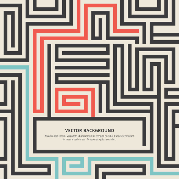 Лабиринт-эффект-ретро-бумага-переработанные материалы
