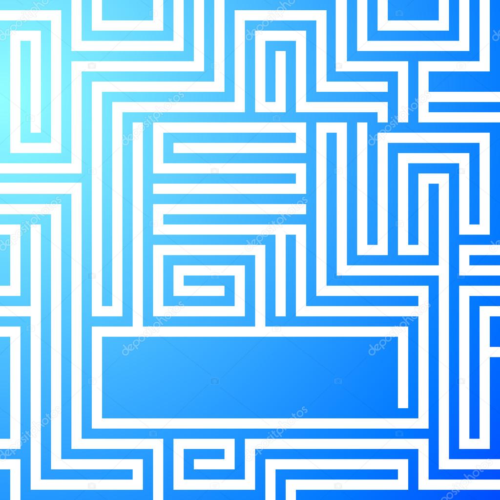 Maze-bright-light-blue-background
