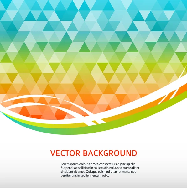 Background-Page-Booklet-Mosaic-Triangle-Label-Product — Vetor de Stock