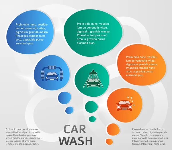 Car-Wash-Service-Background-Page-booklet — Stockový vektor