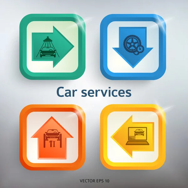 Car-Repair-Service-Background-Page-booklet — Archivo Imágenes Vectoriales