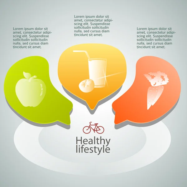 Healthy-Eating-concept-background-veganism-leaflets — Image vectorielle