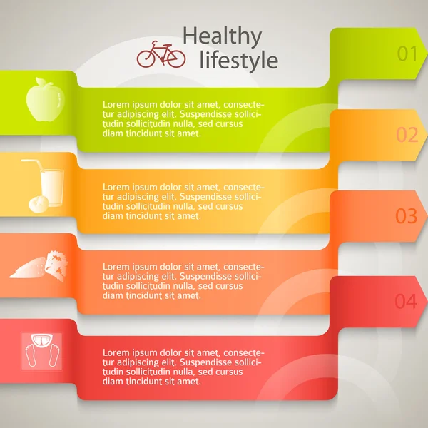 Healthy-Lifestyle-Brochure-Organic-Food-template — Wektor stockowy