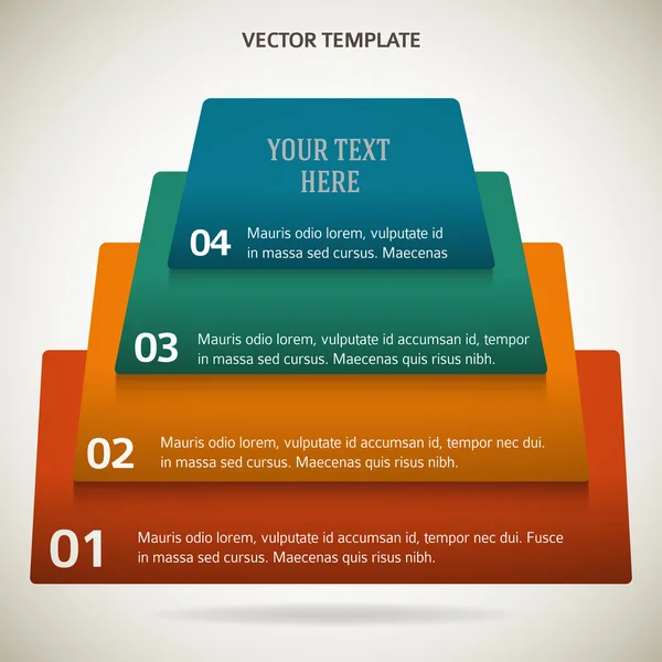 Pirâmide-empresa-conceito-brochura-página-fundo — Vetor de Stock