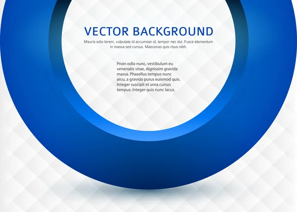 Business-Card-template-3D-Blue-Circle — Vector de stock