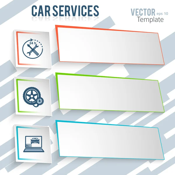 Car-Repair-concept-auto-Service-Template — Vettoriale Stock