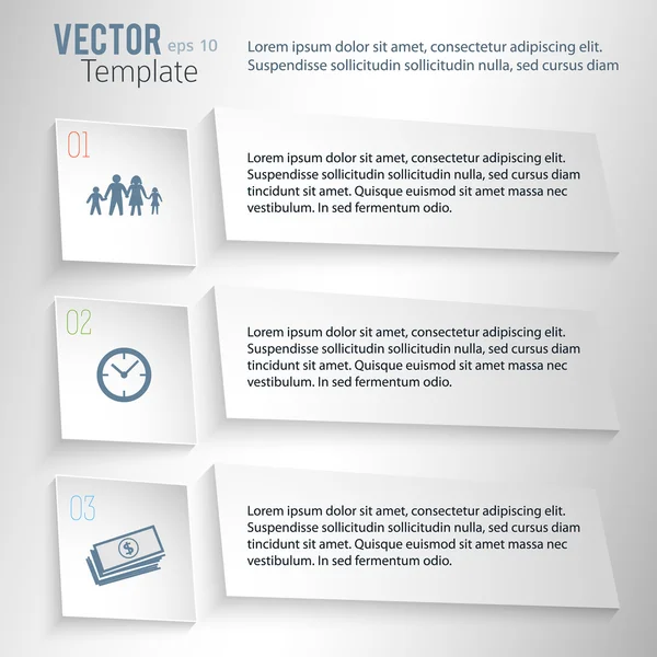 Vector-Presentation-template-Business-Family-Time — Wektor stockowy