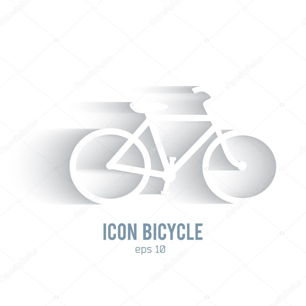 Healthy-lifestyle-logo-effect-paper-speed-bike
