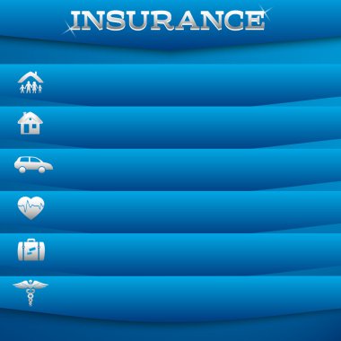 insurance-Services-Concept-on-Blue-Background-Card