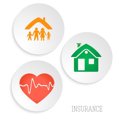 insurance-Services-Map-On-The-White-Circles-Background