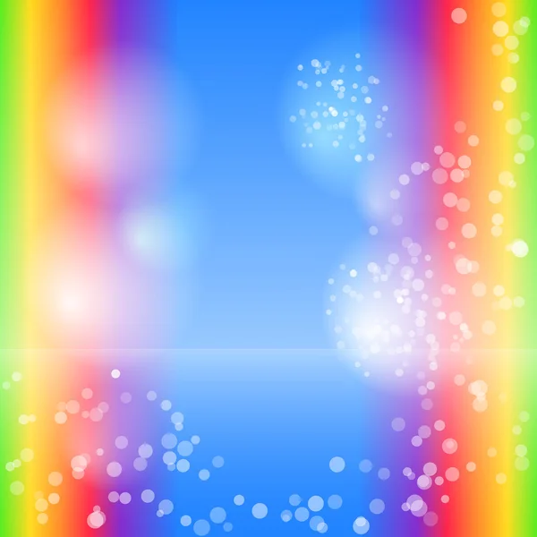 Funkel-regenbogen-gradienten-hintergrund-hell-spritzer-kreise — Stockvektor