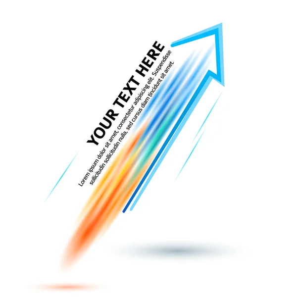 Concept-d'entreprise-démarrage-flèche-fusée-fond blanc — Image vectorielle