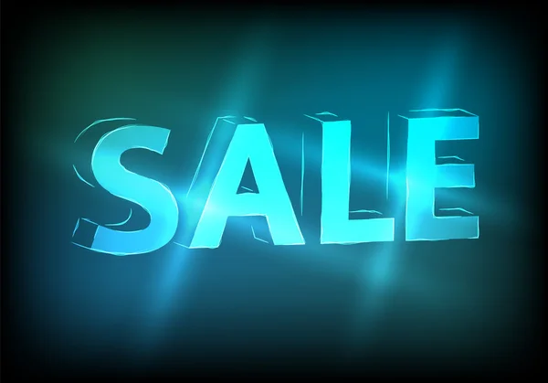 Sale-marketing-Effect-Neon-Background-retro-TV — Vector de stock