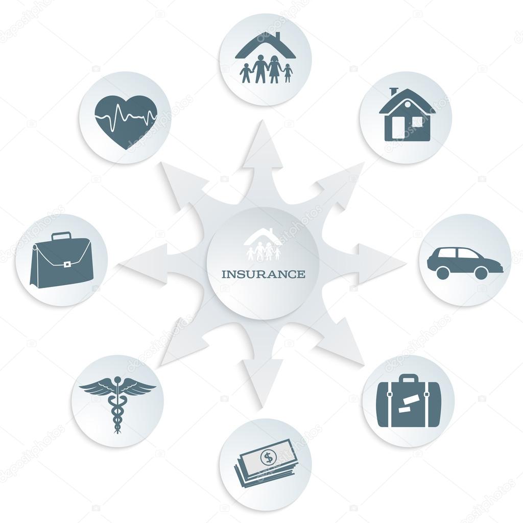 insurance-services-concept-on-white-background-gray-card