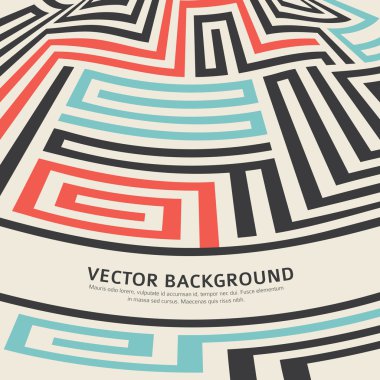 Convex-Curved-Labyrinth-image-Retro-poster