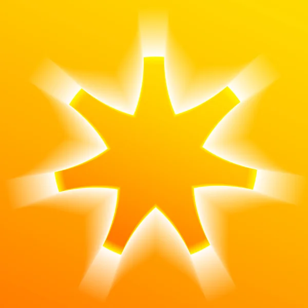 Star-Effect-Volume-Yellow-gradient-Background — Archivo Imágenes Vectoriales