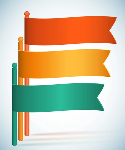 Infographie-flags-presentation-template-gradient-background — Image vectorielle