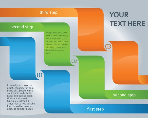 Infographics-Presentation-template-layout-options-Step — Stockvector