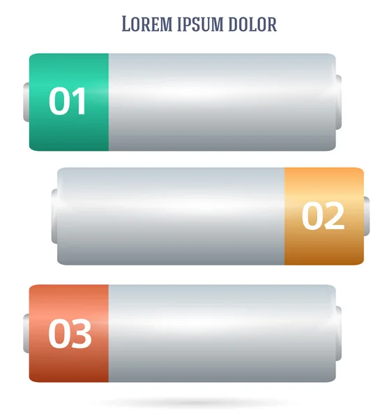 Battery-template-horizontal-banner-background2 — Stock Vector