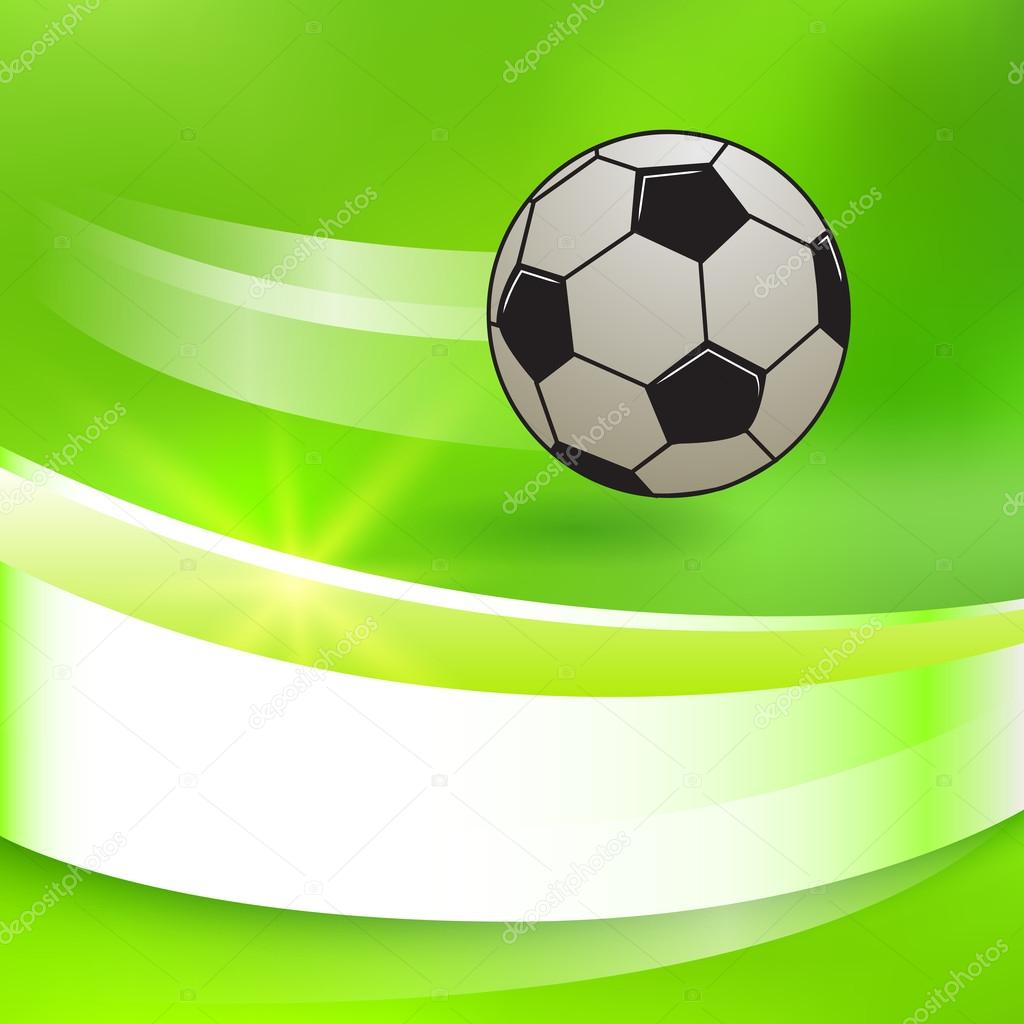 soccer-ball-on-a-green-bright-glowing-background