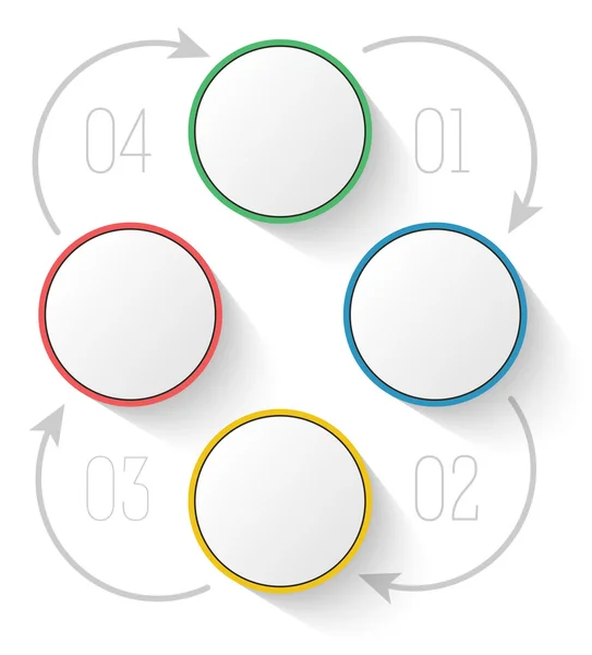 Plantilla de menú Diagrama Informe de proceso empresa — Vector de stock