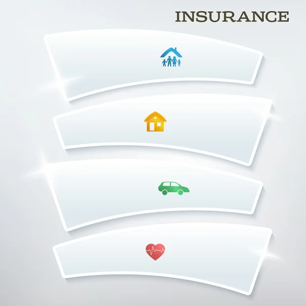Flyer-template-layout-insurance-services-1 — стоковый вектор