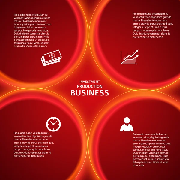 Banking template red background cover page