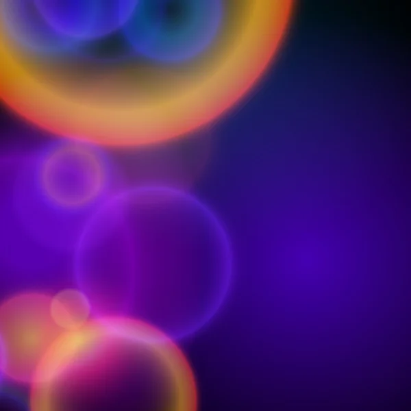 Verschwommene glühende Hintergrundkreise Blasen — Stockvektor