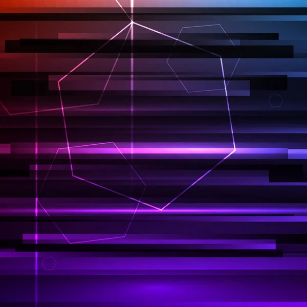 Futuristické pozadí tmavě fialové grunge šestiúhelníky — Stockový vektor