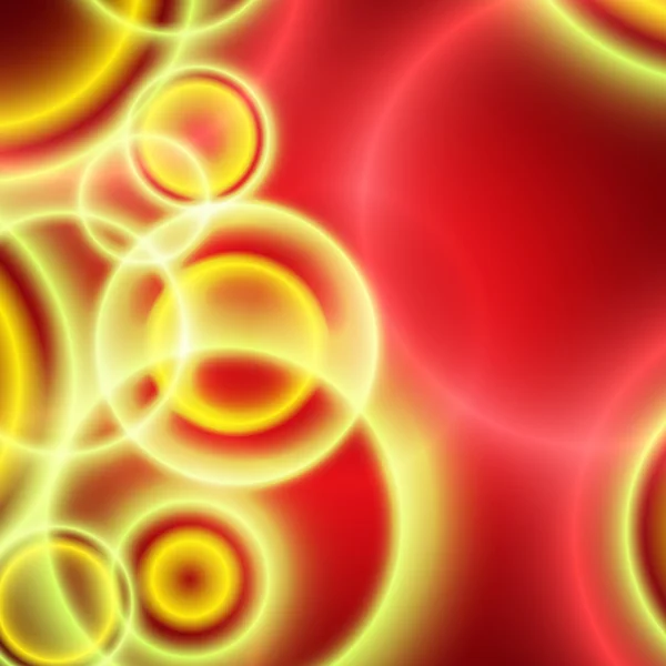 Festlich roten Hintergrund verschwimmen helle Kreise — Stockvektor