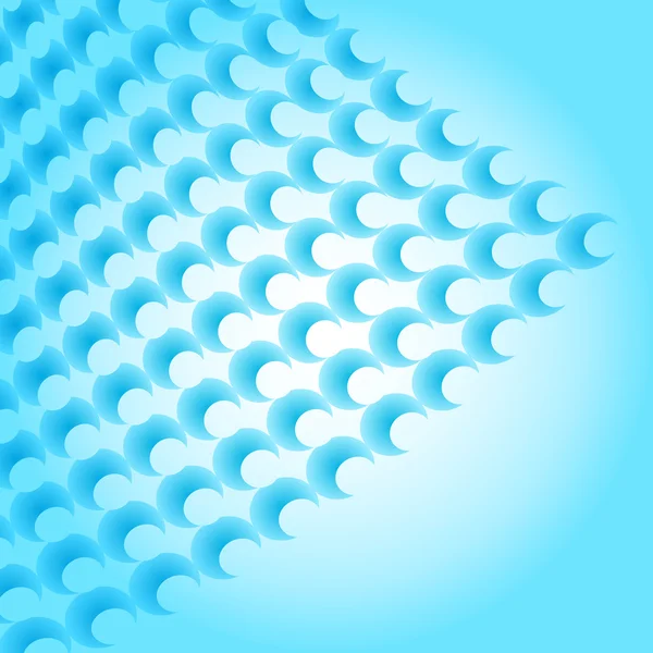 Abstrakt blå bakgrund mjuka rundade former element ritning — Stock vektor