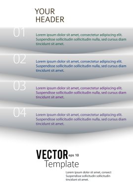 business template presentation infographics proportion A4 sheet