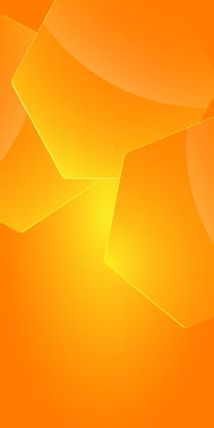 Volante de diseño de figura de fondo abstracto amarillo brillante — Vector de stock