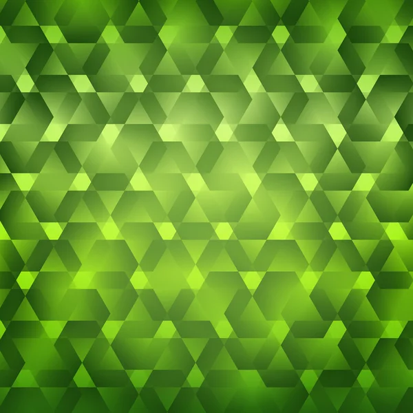 Grün leuchtenden Mosaik Hintergrund — Stockvektor