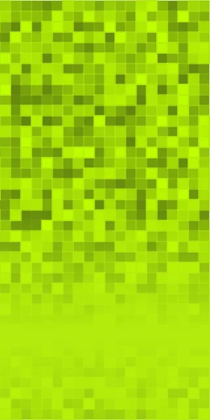 Page booklet pixels mosaic squares green background — Stockvector