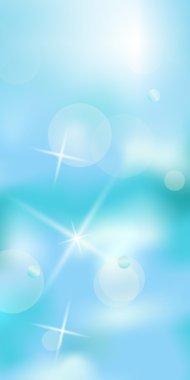 gentle blue background festive party invitation flyer