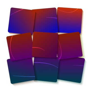 purple gradient square displacement presentation template