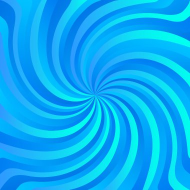 Blue spiral twist abstract glow effect
