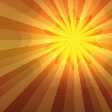 Hot summer sun shining gradient background